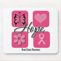 Hope Butterfly Inspires - Breast Cancer Mousepad