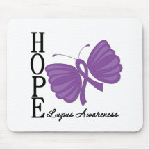 Hope Butterfly Lupus Mousepad