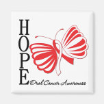 Hope Butterfly Oral Cancer Refrigerator Magnet