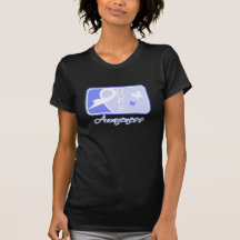 Hope Butterfly Tile Card Esophageal Cancer Tee Shirt