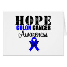 Hope Colon Cancer Butterfly Ribbon Cards