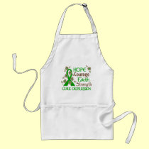 Hope Courage Faith Strength 3 Depression aprons