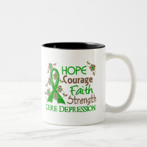 Hope Courage Faith Strength 3 Depression mugs
