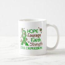 Hope Courage Faith Strength 3 Depression mugs