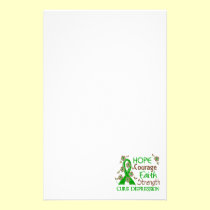 Hope Courage Faith Strength 3 Depression stationery