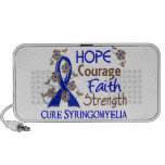 Hope Courage Faith Strength 3 Syringomyelia Laptop Speakers