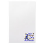 Hope Courage Faith Strength 3 Syringomyelia Personalized Stationery