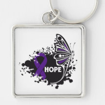 Hope Domestic Violence Butterfly Keychains