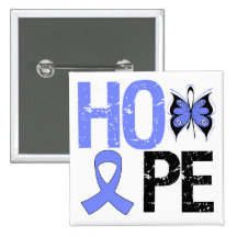 Hope Esophageal Cancer Awareness Pinback Buttons