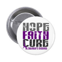HOPE FAITH CURE ALZHEIMER’S DISEASE PIN