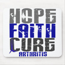 HOPE FAITH CURE ARTHRITIS T-Shirts & Apparel Mouse Pads