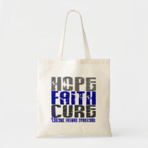 Hope Faith Cure CFS Chronic Fatigue Syndrome Canvas Bag
