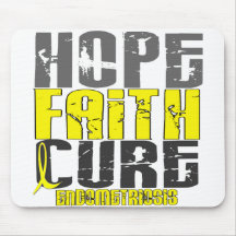 HOPE FAITH CURE ENDOMETRIOSIS T-Shirts & Apparel Mouse Pads