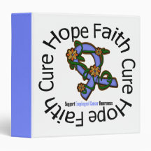 Hope Faith Cure Esophageal Cancer Awareness Binder