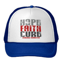 Hope Faith Cure Juvenile Diabetes Trucker Hat