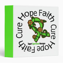Hope Faith Cure Lyme Disease Awareness Binder