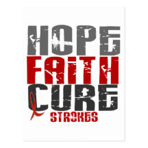 Hope Faith Cure Stroke 1 Postcards