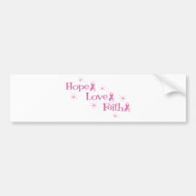 Hope Faith Love Bumper Sticker