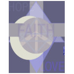 Hope Faith Love Plus-Size Unisex T-Shirt