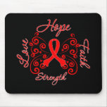 Hope Faith Love Strength AIDS Disease mousepads