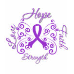 Hope Faith Love Strength Fibromyalgia t-shirts
