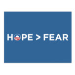 hope > fear obama 2008 hope won post cards