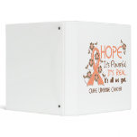 Hope Flower Ribbon Uterine Cancer binders