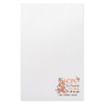 Hope Flower Ribbon Uterine Cancer stationery