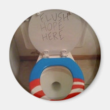 Hope-Flush Hope Toilet Magnets