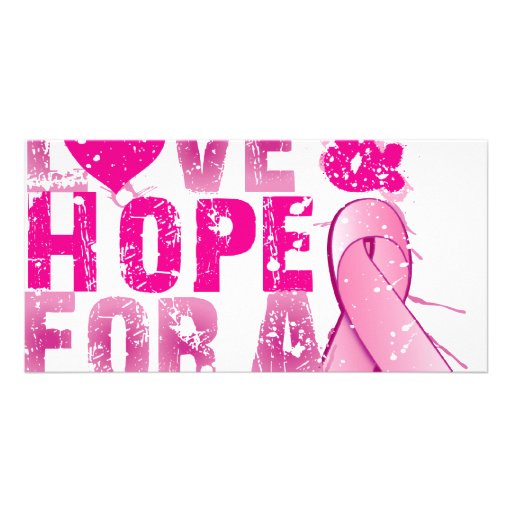 hope for a cure 2009 custom photo card