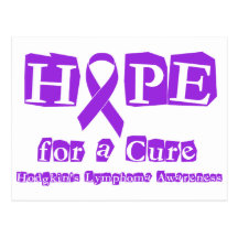 Hope for a Cure - Violet Ribbon Postcards