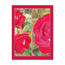 HOPE FOR HUMANITY BOOKMARKS postcards