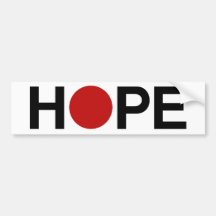 Hope for Japan sticker Bumper Stickers