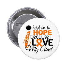 Hope For My Aunt Multiple Sclerosis MS Buttons