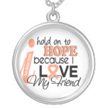Hope For My Friend Uterine Cancer necklaces