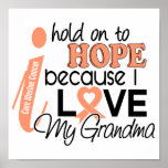 Hope For My Grandma Uterine Cancer posters
