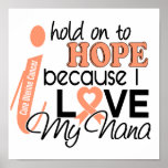 Hope For My Nana Uterine Cancer posters