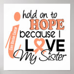 Hope For My Sister Uterine Cancer posters