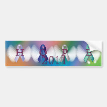 Hope For Stomach Colon Lungs/Brain Ovarian Cancer Bumper Sticker