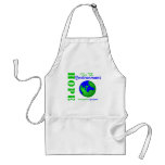 Hope For The Environment Save Earth Go Green aprons
