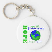 Hope For The Environment Save Earth Go Green Keychains