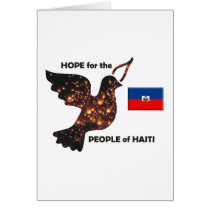 Hope for the people of Haiti - Flag cards