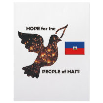 Hope for the people of Haiti - Flag letterhead
