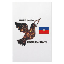 Hope for the people of Haiti - Flag stationery