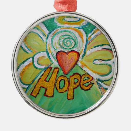 Hope Inspirational Angel Word Ornament