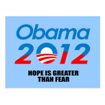 HOPE IS GREATER THAN FEAR POSTCARD