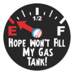 Hope is on Empty - Anti Barack Obama stickers