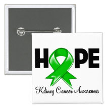Hope Kidney Cancer Awareness 2 Buttons