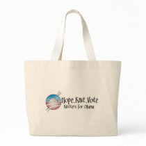 Hope Knit Vote, Tote Bag