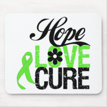 Hope Love Cure for Mental Health Mousepads